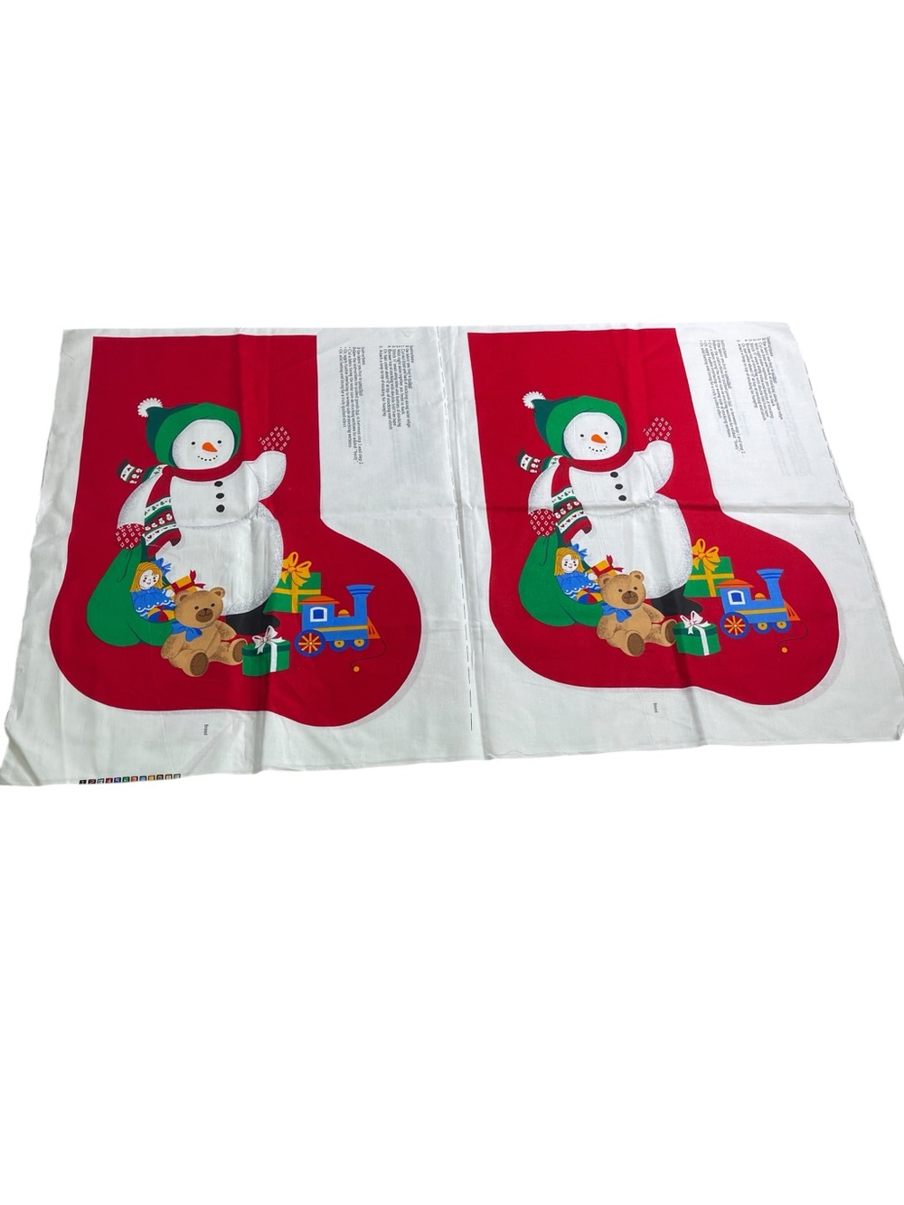 Cranston print works. Christmas stocking‎ craft you get 2 stockings front & back